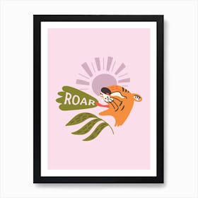 Tiger Pink Art Print