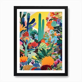 Desert Botanical Gardens Usa Painting 1 Art Print