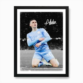 Phil Foden 2 Art Print