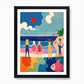 Day At The Beach 4 Art Print