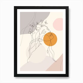 Abstract Portrait Of A Woman.11 Art Print