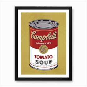 CAMPBELL´S SOUP BORDEAUX | POP ART Digital creation | THE BEST OF POP ART, NOW IN DIGITAL VERSIONS! Prints with bright colors, sharp images and high image resolution.  Art Print