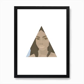 Nicole In A Triangle Art Print