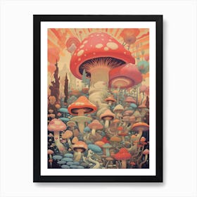 Mushroom Fantasy 4 Art Print