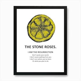 Stone Roses I Am The Resurrection 1 Art Print