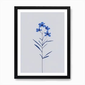Wild Blue Phlox Wildflower Simplicity Art Print