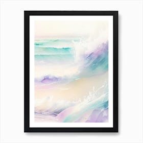 Waves Waterscape Gouache 2 Art Print