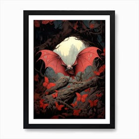 Disk Winged Bat Illustration 3 Poster