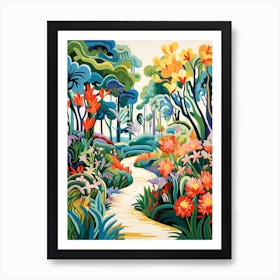 Descanso Gardens Usa Modern Illustration 1 Art Print