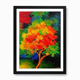 Abiu Fruit Vibrant Matisse Inspired Painting Fruit Art Print