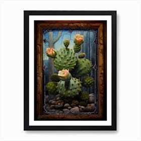 Queen Of The Night Cactus On A Window  3 Art Print