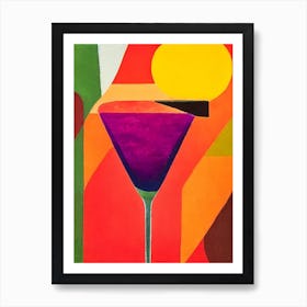 Daiquiri Paul Klee Inspired Abstract 2 Cocktail Poster Art Print