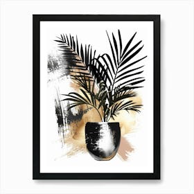 Palms In A Pot Art Print