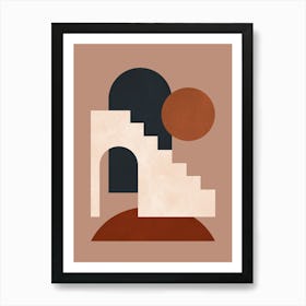 Architectural geometric shapes 10 Art Print