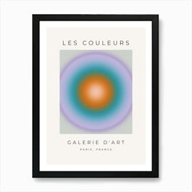 Les Couleurs | 10 - Bright Colorful Aura Gradient Art Print