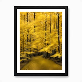 Yellow Forest 11 Art Print