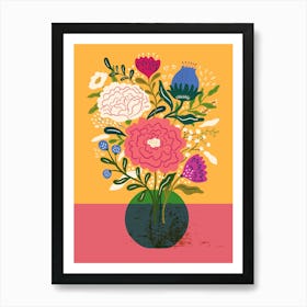 Flowers In A Vase 5 Art Print