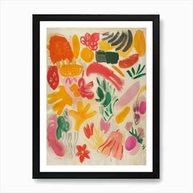 Fruits And Vegetables Art Print