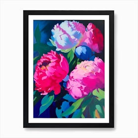 Alexander Fleming Peonies Colourful Painting Art Print