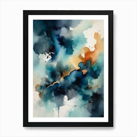 Abstract Watercolor Painting 25 Art Print