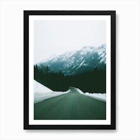 BC Mountain Drive Art Print