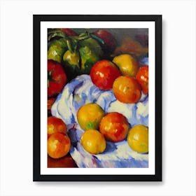 Tomato 3 Cezanne Style vegetable Art Print