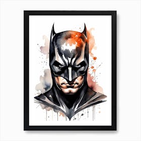 Batman Watercolor Painting (16) Art Print