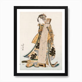 Japanese Woman (1760 1849), Katsushika Hokusai Art Print