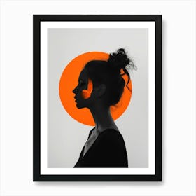 Silhouette Of A Woman 84 Art Print