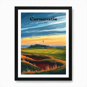 Carnoustie Golf Links Angus Scotland Travel Art Art Print