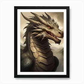 Mystical Fantasy Dragon Art Print