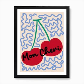 Mon Cheri Retro Print Art Print