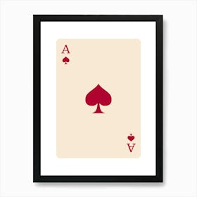 Ace Of Spades 4 Art Print