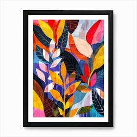 Abstract Leaves 26 Art Print