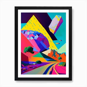 Meteorite Abstract Modern Pop Space Art Print