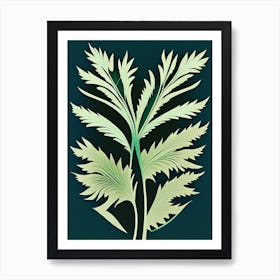 Caraway Leaf Vibrant Inspired Art Print