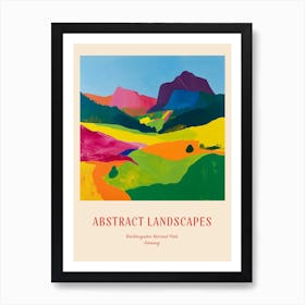 Colourful Abstract Berchtesgaden National Park Germany 4 Poster Art Print