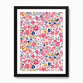 Flower Parade London Fabrics Floral Pattern 3 Art Print