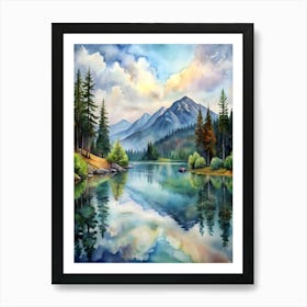 Mountain Lake Art Print