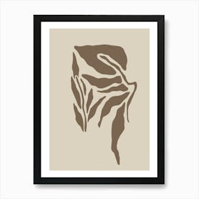 Leaf In A Leaf Drawing 1 Art Print