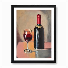 Cabernet Franc Rosé Oil Painting Cocktail Poster Art Print