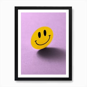 No Bad Days Happy Smiley Face Rave Art Print Art Print