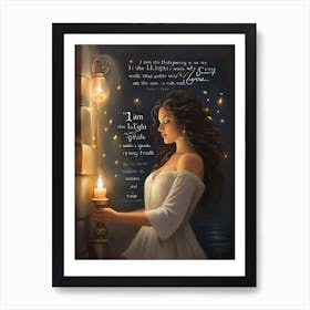 I Am The Light Of The World Art Print