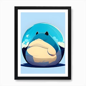 Pokemon Snorlax Art Print