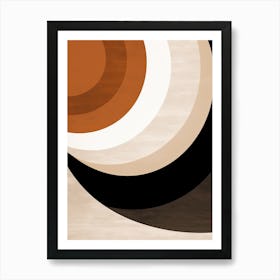 Black And White Klosterneuburg Geometric Essence Art Print