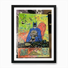 Batman pop Art Art Print