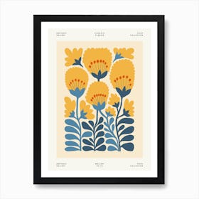 Yellow Flowers Flower Market Matisse Style Art Print
