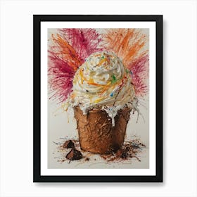 Ice Cream Sundae 27 Art Print