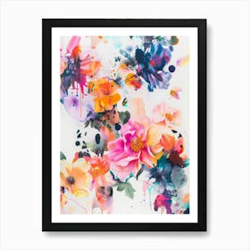 Abstract Floral Painting 7 Art Print