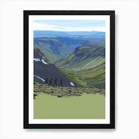 Oregon Travel Poster Landscape Art Print